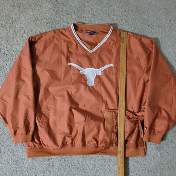 Vtg Texas Longhorns Windbreaker Jacket Mens XXL Burnt Orange ProPlayer 90's Y2K - Picture 5 of 15